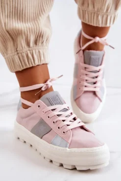 Damskie Tenisówki BIG STAR JJ274481 Różowe