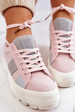 Damskie Tenisówki BIG STAR JJ274481 Różowe