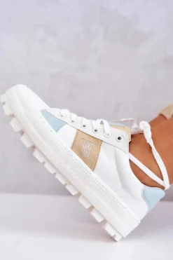 Damskie Tenisówki BIG STAR JJ274480 Białe