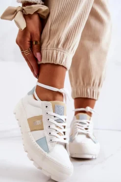 Damskie Tenisówki BIG STAR JJ274480 Białe