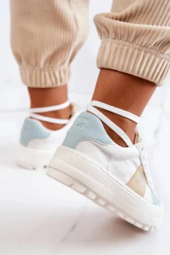 Damskie Tenisówki BIG STAR JJ274480 Białe