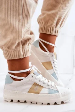 Damskie Tenisówki BIG STAR JJ274480 Białe