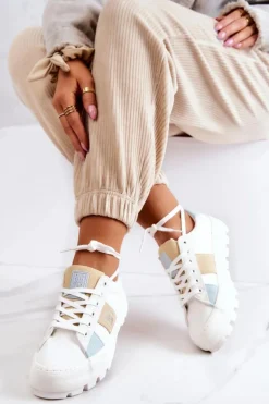 Damskie Tenisówki BIG STAR JJ274480 Białe