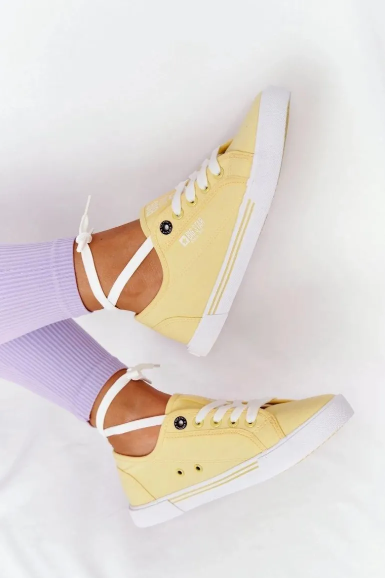 Damskie Tenisówki BIG STAR HH274062 Żółte