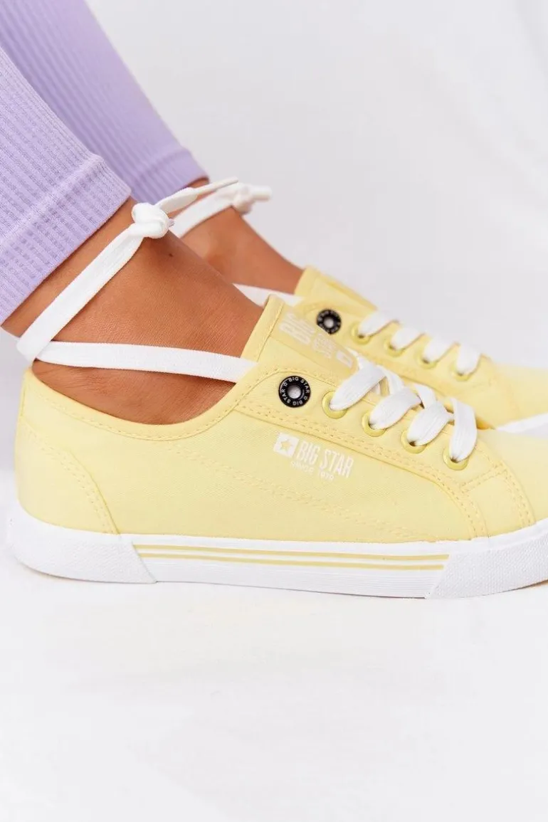 Damskie Tenisówki BIG STAR HH274062 Żółte
