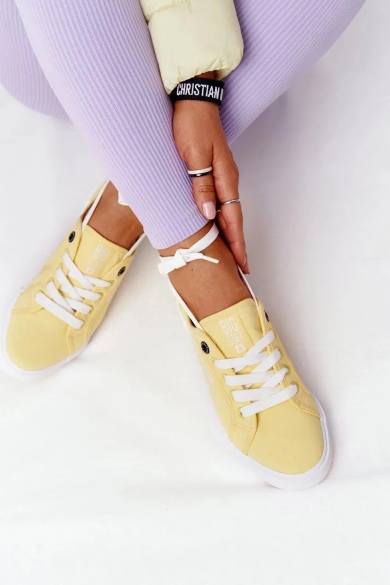 Damskie Tenisówki BIG STAR HH274062 Żółte