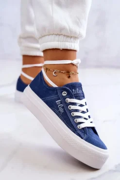 Damskie Tenisówki Lee Cooper LCW-22-31-0834L Niebieskie