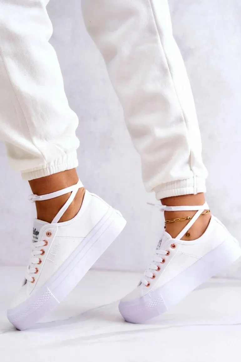 Damskie Tenisówki Lee Cooper LCW-22-31-0890L Białe