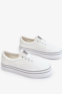 Damskie Tenisówki Na Platformie Big Star LL274228 Białe