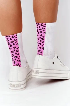 Damskie Tenisówki Na Platformie BIG STAR HH274052 Białe