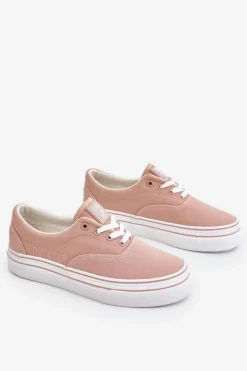 Damskie Tenisówki Na Platformie Big Star LL274229 Różowe