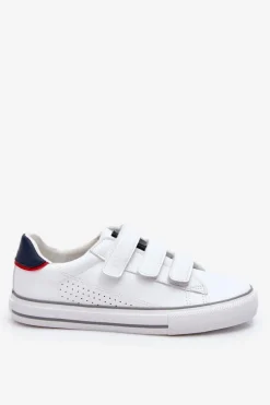 Damskie Tenisówki Na Rzepy Big Star LL274A207 Białe