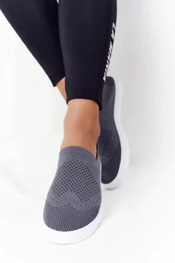 Damskie Tenisówki Slip-on Big Star FF274A607 Szare