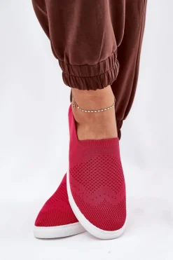 Damskie Tenisówki Slip-on Big Star FF274A605 Fuksja