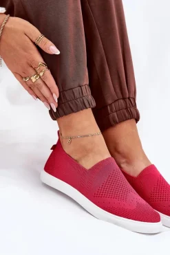Damskie Tenisówki Slip-on Big Star FF274A605 Fuksja