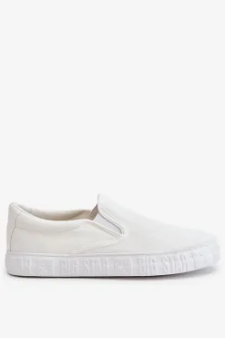 Damskie Tenisówki Slip-On Big Star LL274389 Białe