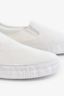 Damskie Tenisówki Slip-On Big Star LL274389 Białe