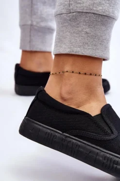 Damskie Tenisówki Slip-On Big Star LL274392 Czarne