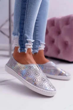 Damskie Tenisówki Szare Comfort Munda