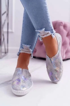 Damskie Tenisówki Szare Comfort Munda