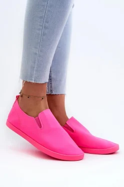 Damskie Tenisówki Trampki Slip-On Fuksja Lovinia
