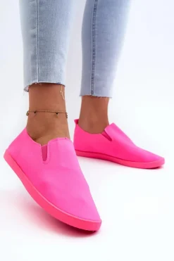 Damskie Tenisówki Trampki Slip-On Fuksja Lovinia