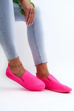 Damskie Tenisówki Trampki Slip-On Fuksja Lovinia