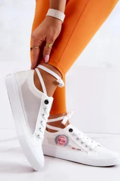 Damskie Tenisówki Trampki BIG STAR JJ274A253 Białe