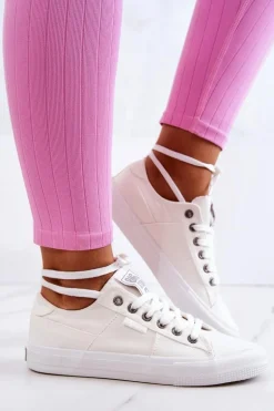 Damskie Tenisówki Trampki BIG STAR JJ274095 Białe