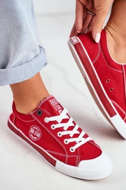 Damskie Trampki Big Star Czerwone FF274226
