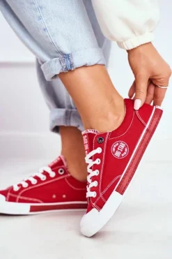Damskie Trampki Big Star Czerwone FF274226
