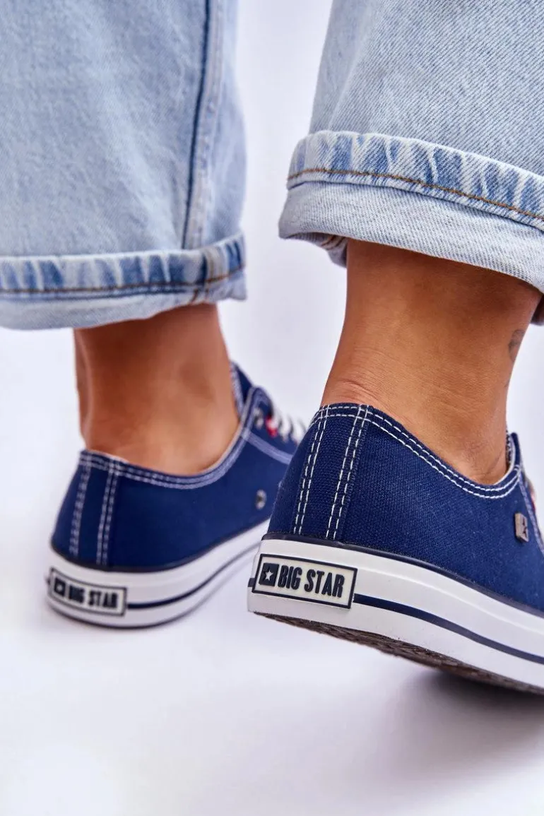 Damskie Trampki Big Star T274021 Granatowe