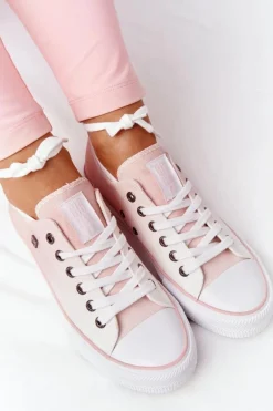 Damskie Trampki BIG STAR HH274127 Ombre Różowe