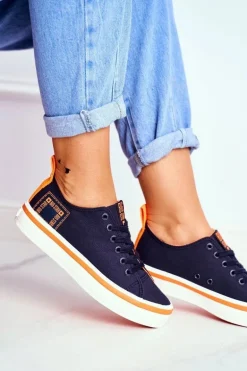 Damskie Trampki Big Star Granatowe FF274A070