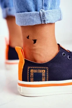 Damskie Trampki Big Star Granatowe FF274A070