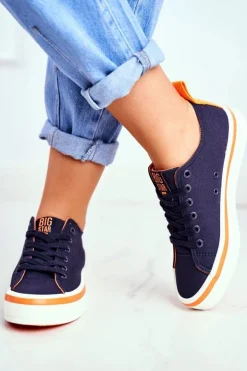Damskie Trampki Big Star Granatowe FF274A070