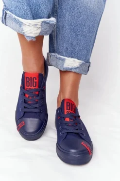 Damskie Trampki BIG STAR HH274676 Granatowe
