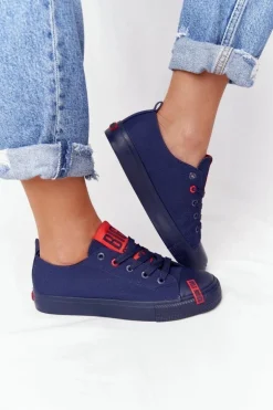 Damskie Trampki BIG STAR HH274676 Granatowe