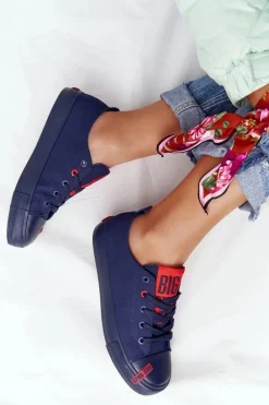 Damskie Trampki BIG STAR HH274676 Granatowe