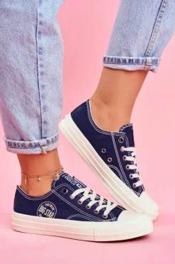 Damskie Trampki Big Star Granatowe FF274125