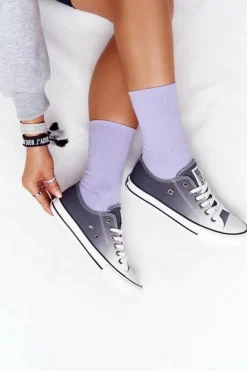 Damskie Trampki BIG STAR HH274128 Ombre Czarne