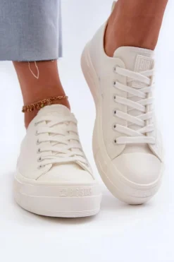Damskie Trampki Big Star NN274853 Białe