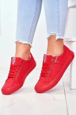 Damskie Trampki Big Star Czerwone AA274514