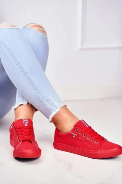 Damskie Trampki Big Star Czerwone AA274514