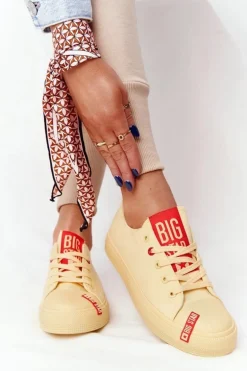 Damskie Trampki BIG STAR HH274680 Żółte