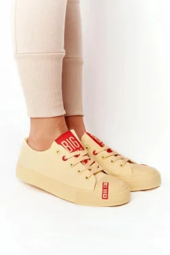 Damskie Trampki BIG STAR HH274680 Żółte