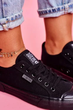 Damskie Trampki Big Star Czarne FF274A080