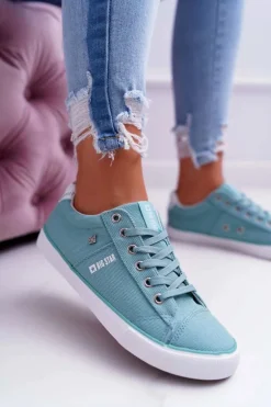 Damskie Trampki Big Star Miętowe DD274351