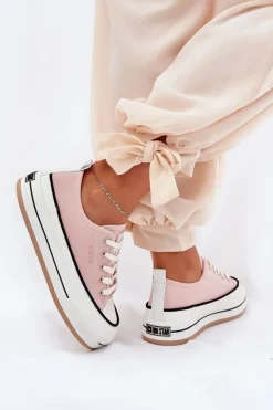 Damskie Trampki Big Star NN274207 Różowe