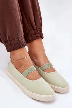 Damskie Trampki Big Star NN274604 Jasnozielone